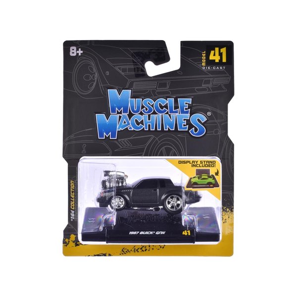 Muscle Machines 1987 GNX Black Metallic 1/64 Diecast Model Car 15581BK