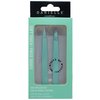 Soft Touch Slant and Point Stainless Steel Tweezers, Seafoam