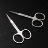 BEZOX Premium Nail Scissors 2PCS, Professional Curved and Stright Manicure Scissors - Multi-purpose Stainless Steel Beauty Grooming Scissor for Nail, Facial Hair, Eyebrow, Eyelash, Dry Skin