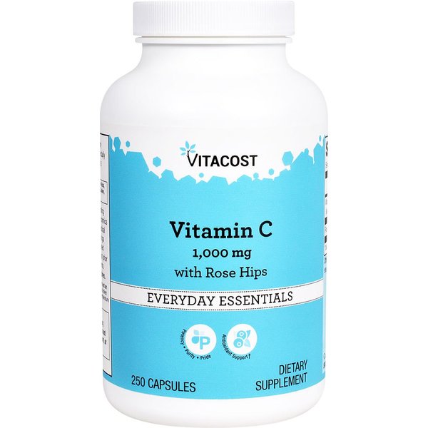 Vitacost Vitamin C with Rose Hips - 1000 mg - 250 Capsules