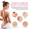 3 Pcs African Exfoliating Net Sponge - 31.5 Inch Loofah Body Scrubber Bath Sponge Back Scrubber for Shower Exfoliating Washcloth Towel Woven for Women Men Skin Smoother Daily Use (Pink,Black,Purple)