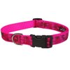 Medium Pink Camouflage Dog Collar: 3/4" Wide, Adjusts 13-20" - Made in USA.