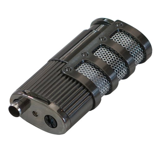 Prestige Import Group - Supernova Triple Jet Flame Torch Windproof Lighter with Punch Cutter Tool - Color: Gun Metal