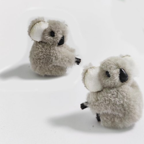 Cute Girls Hair Clips Khaki Bear - 2 PCS Gifts Hairpins Hair Accessories,Girl Broken Hair Bangs Clip Hairpin