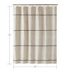 SKL Home by Saturday Knight Ltd. Frayser Shower Curtain, Linen 70" x 72"