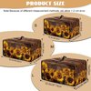 Doojoayie Sunflower Toaster Cover 4 Slice Kitchen Appliance Covers 18.5"x14.5"x 9" Small Appliance Dust Protector with Top Handle Easy to Storange