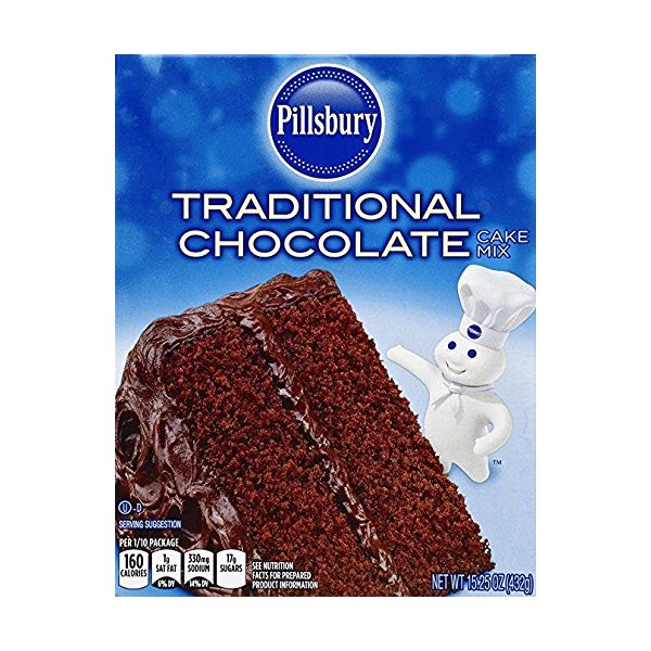 Pillsbury Traditional Chocolate Cake Mix 15.25 Oz (Pack of 2)