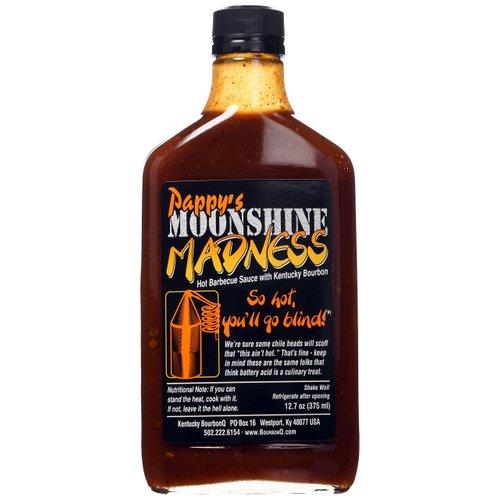 BOURBON Q Bbq Sauce Pappys Moon Shine Madness, 12.7 OZ