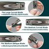 Nail Clippers Set-3 Pack,Fingernail Clippers& Toenail Clipper for Men,Wowen,Nail Clippers with catcher,Nail Cutter for Thick Toe Nails,Stainless Steel Ultra Sharp Sturdy