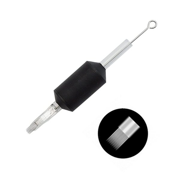 Tatmax 20 PCS Tattoo Needles Tubes Combo 1 Inch 25mm Flat Magnums: 5M1,7M1,9M1,11M1,13M1,15M1 (15M1)
