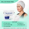 Deluxe Rinse Free Shampoo and Conditioning Cap – 5 Pack – Waterless Shampoo and Conditioning Shower Cap - Use Anytime, Anywhere – 3 Minutes - No Water Wash - Cleanse
