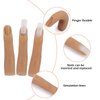 Silicone Practice Fingers for Acrylic Nails, Soft Nail Training Model Practice Finger, Flexible Nail Mannequin Finger for DIY Nails Practice（No. 3）