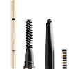 Browluxe Ultra Precise Eyebrow Pencil Waterproof, Long Lasting Brow Pencil with Castor Oil In Shade Coal