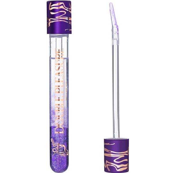SELESTIA BEAUTY Double Pleasure Lip Oil - Moisturizing Lip Gloss for Women - Softening Glow Lip Plumper Gloss - Hydrating Lip Glow Oil - Plumping Lip Gloss Oil with Silicone Applicator (Orgazmatron)