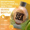 Vitamin Sea Natural Bronzer Tanning Lotion with Coconut Oil, DHA-Free for Sensitive Skin, Streak-Free Bronzing Accelerator 13.5oz - Safe for Indoor Tanning Beds