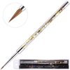 PANA 3D Kolinsky Nail Art Brush - Gold Glitter Handle, Size 2 - Acrylic Nail Art Sculpture Brush for Manicures Pedicure Salon Professional or Beginner