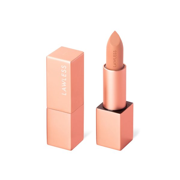 Lawless Women's Forget the Filler Lip-Plumping Line-Smoothing Satin Cream Lipstick, Annie, 0.1 oz/3.7 mL
