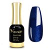 VENALISA Gel Nail Polish, 12ml Deep Pearly Blue Color Soak Off UV LED Nail Gel Polish Nail Art Starter Manicure Salon DIY at Home, 0.43 OZ