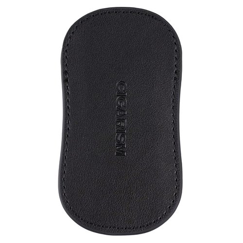 CIGARISM V-Cut Cigar Cutter Stainless Steel Blade, Up to 60+ Ring Gauge in Leather Gift Case (Silver)