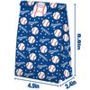SamPartyShop 24 Pack Baseball Party Candy Favor Bags with Stickers, Baseball Goodie Gift Treat Bags Baseball Themed Birthday Party Supplies