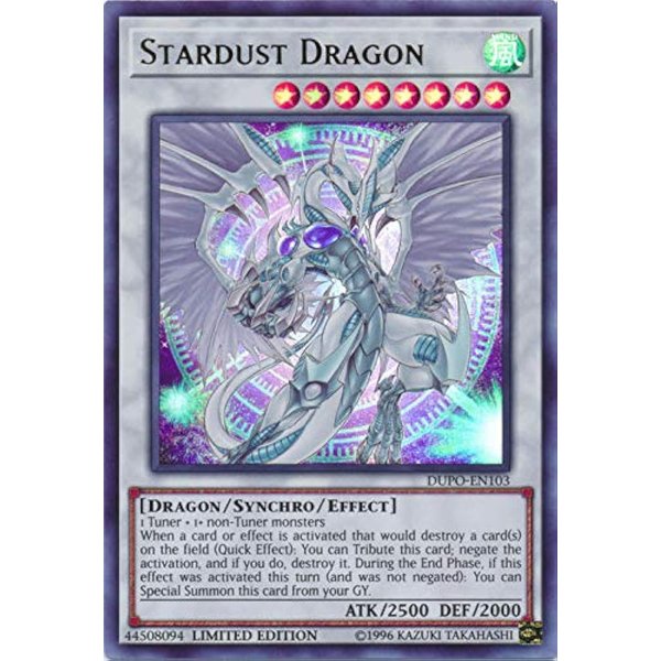 Yu-Gi-Oh! - Stardust Dragon - DUPO-EN103 - Ultra Rare - Limited Edition - Duel Power