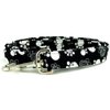 K9 Bytes Black & White Swirl Paws Dog Leash, Small