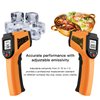 Laser Infrared Thermometer Non-Contact Digital Temperature Gun，-50°C to 400°C(-58°F to 752°F) IR Thermometer for Industrial,Kitchen Cooking,Ovens (Orange)