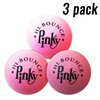 MAXFLO Premium Rubber Ball 3 Balls Pack Pinky Bouncy Ball Colorful Gift Box and Balls Combo Party Gift Supplies Solid Rubber High Bounce Pink Ball Wall Ball for Kids