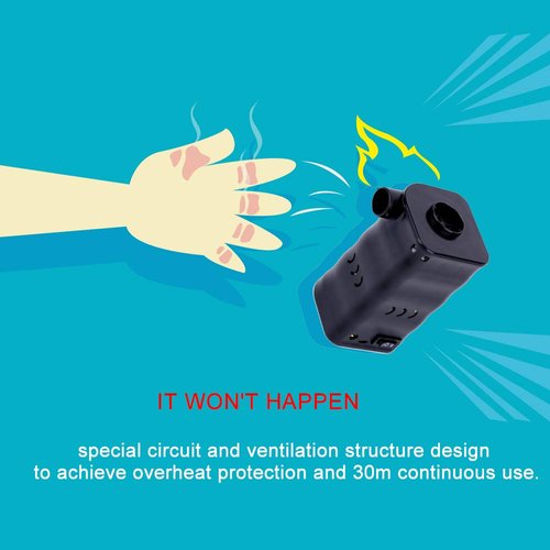 Woowind AP6 Electric Air Pump, Cordless 12V Air Mattress Pump for Pool Floats, Swimming Rings, Air Bed, Air Sofa, Rechargeable Battery Powered with Car Adapter-Black