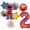Sesame Street Elmo 2nd Birthday Party Supplies Balloon Bouquet Decorations