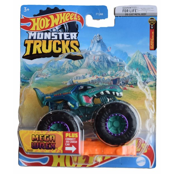 Hot Wheels Monster Trucks Mega Wrex, Plus Connect and Crash 31/75
