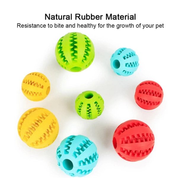 Sin America Interactive Dog Puzzle Toys NonToxic, Durable, Teeth Cleaning IQ Puzzle Chew Ball for All Kinds of Dogs (Green).