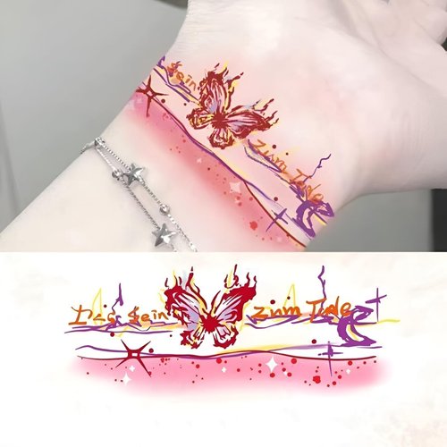 15 Pcs Personalized Wrist Temporary Tattoo For Women, Realistic Tattoo Stickers Adult Waterproof Tattoo Paper Tatuajes Temporales, Fashion Accessories Makeup Stickers For Party/Favors/Gifts/Decoration