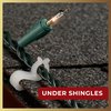 Christmas Light Clips - [Set of 200] Mini Light Clips For Christmas Lights - Light Clips For Gutters - Light Clips For Shingles - Gutter Clips For Hanging Outdoor Lights - USA Made - No Tools Required