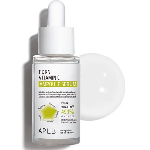 APLB PDRN Vitamin C Ampoule Serum | PDRN VITA CEN™ 49.1% 1.35 FL.OZ/Korean Skincare, Wrinkle Care, Elasticity care, Moisturize, Revitalize for gentle and improve skin texture