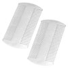 Metal Hair Comb, 2 Pack Stainless Steel Beard Comb for Men, Mini Portable Travel Combs Anti-Static Dual Action Fine & Wide Teeth Mustache Comb for Men Mini Hair Comb for Wallet Purse Pocket Car