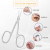 AOMIG Cuticle Scissors, Stainless Curved Blade Nail Scissors, Eyebrow Scissors for Women, Multi-purpose Small Manicure Scissors for Nail, Eyebrow, Eyelash, Nose Hair, Dry Skin