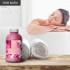 Rose Bath Salts 21.16 Oz - Natural Rosewood Oil & Rose Extract - Best for Relaxing - Good Sleep - Beauty - Bathing - Body care - Wellness - Relax - Aromatherapy - Spa - De-stress Bath Salts 600g