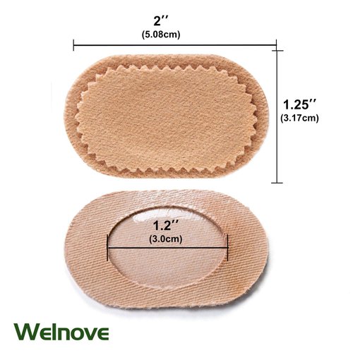 Welnove 36 CT Bunion Cushions Pad - Fabric Toe and Foot Bunion Protector Pads, Bunion Relief Pads for Reduce Rubbing, Callus, Chafing, Friction -Strong Adhesive Stay in Place