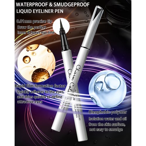 LYSdefeu Blue Purple Matte Liquid Eyeliner Pencil, 2Pcs