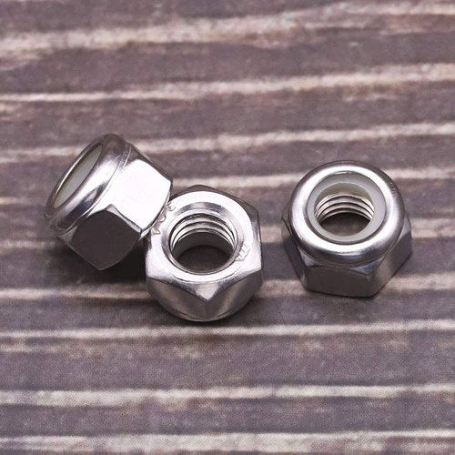 1/4-20 Nylon Insert Hex Lock Nuts Stainless Locknuts, Hex Drive, Bright Finish, 304 Stainless Steel 18-8 SS, Coarse Thread, 25 of Pack