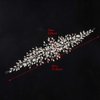 LOVFOIVER Rhinestone Bridal Headpiece for Wedding Hair Pieces Crystal Wedding Hair Accessories for Brides and Bridesmaid