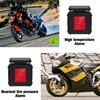 Vatkan Universal Solar Motorcycle TPMS Tire Pressure Monitoring System with 2 External Sensors LCD Display Motorbike Tyre Temperature Alarm