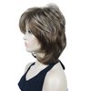 Lydell 16" Long Straight Wigs Soft Shaggy Layered Wigs Classic Cap Full Synthetic Hairpieces (12TT26 Brown with Highlights)