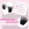 200D Fluffy Lash Clusters with Bottom Lashes 12-20mm Lashes Cluster Thick Eyelash Clusters Volume Lash Extension Fluffy Cluster Lashes Wispy Individual Lashes Eyelash Extension by FOINEMYED