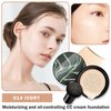 AWCCXMYM CC Cream Cushion Foundation Full Coverage Foundation Matte Moisturizing Concealer BB Cream Foundation Makeup with Mushroom Head for Glowing Flawless Skin Radiance 01#Ivory (Porcelain)