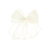 Firopia Big Organza Hair Bows for Women | Lightweight Bow Hair Clips | Elegant Double Layer Bowknot Barrettes | Birthdays Wedding Party Prom Hair Accessories for Women（White）