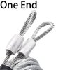 2Pack Garage Door Extension Cable, 8'8" x 1/8" 7x7 Strands Extension Spring Cable Set, Galvanized Carbon Steel