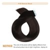 YILITE Tape in Hair Extensions 20 inches 20pcs 50g Silky Straight Seamless Skin Weft Tape in Human Hair Extensions Off Black Tape in Extensions Real Human Hair