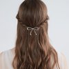 8 Pcs Metal Bow Hair Clips Chic Bows Hair Pins Elegant Cute Hair Barrettes Simple Minimalist Headwear Styling Accessories for Women Girls
